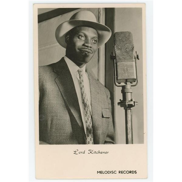 Lord Kitchener Black Musician RPPC Postcard