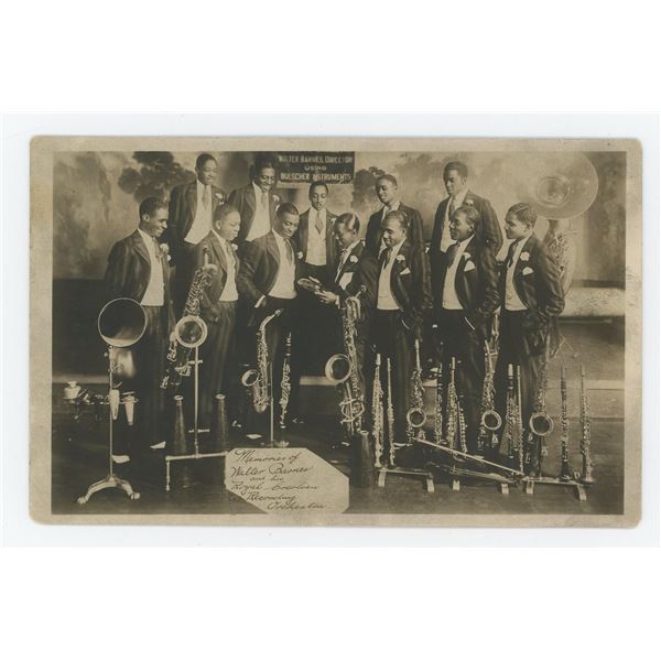 Walter Barnes and Royal Creolians RPPC Postcard