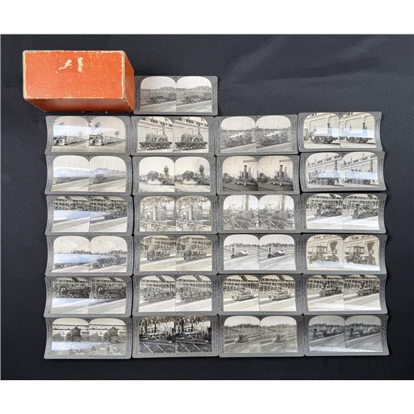 The Story of the Iron Horse Stereoview Set