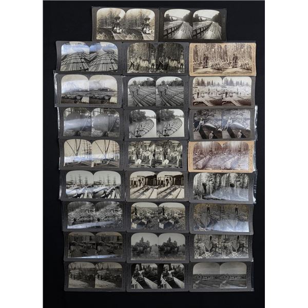 Collection of Logging Stereoviews