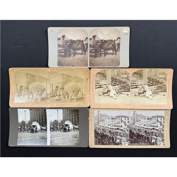 Collection of Traveling Circus Stereoviews