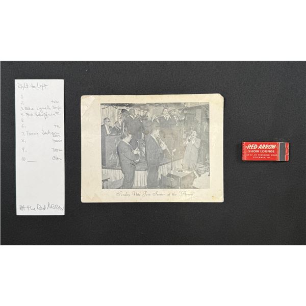 Red Arrow Jazz Lounge Postcard and Matches