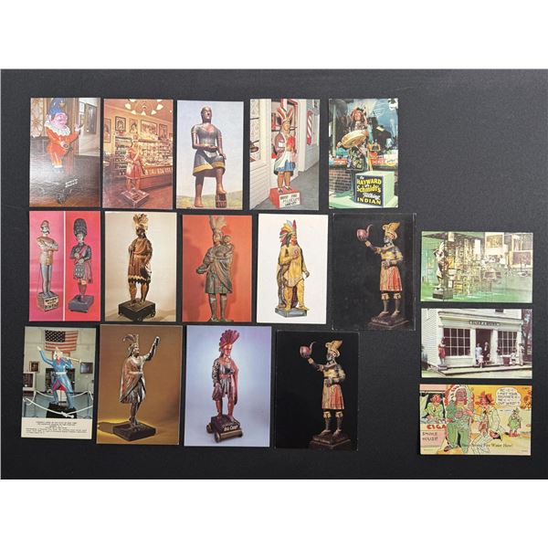 Cigar Store Indian Postcards
