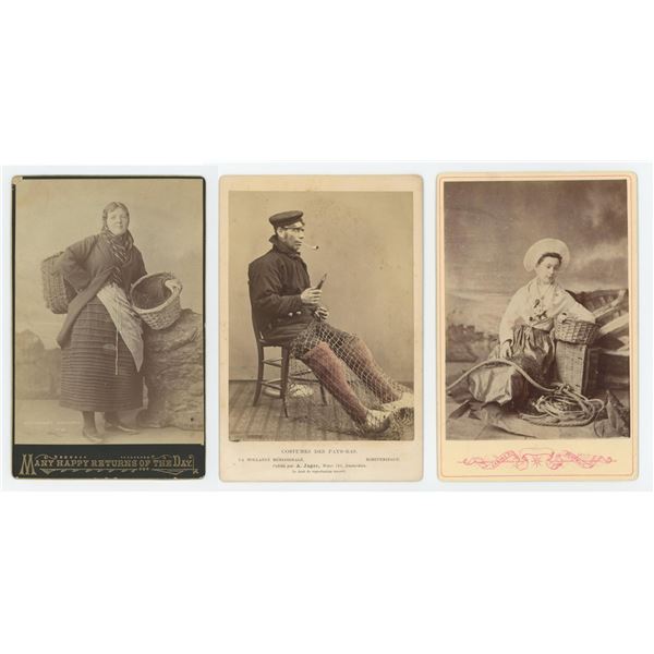 Group of Nautical Fishing Cabinet Photos
