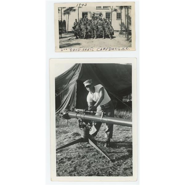 WW2 African American Artillery Soldier Photos