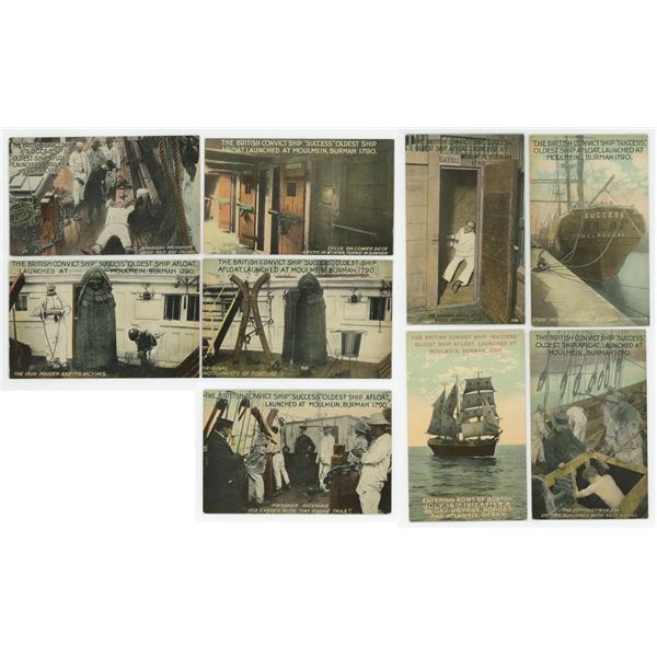 Group of British Convict Ship Success Postcards
