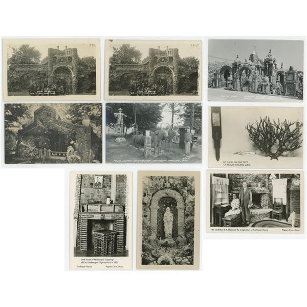 Folk Art Roadside Attraction RPPC Postcards