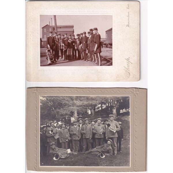 Brass Band Musician Groups Cabinet Photos