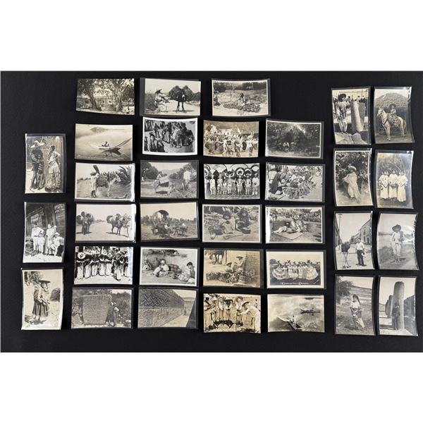 Collection of Tipos Mexicanos RPPC Postcards
