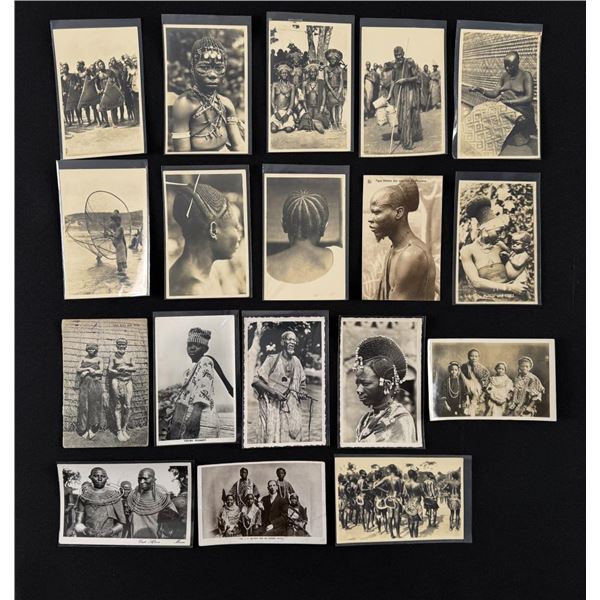 African Ethnographic Tribal RPPC Postcards