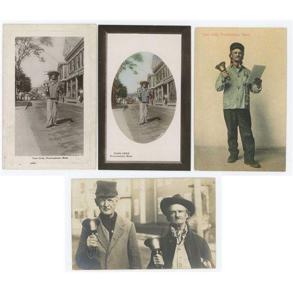 Town Crier Bellman RPPC Postcards