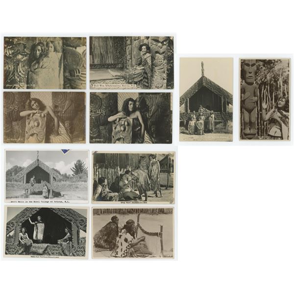 New Zealand Maori Women RPPC Postcards