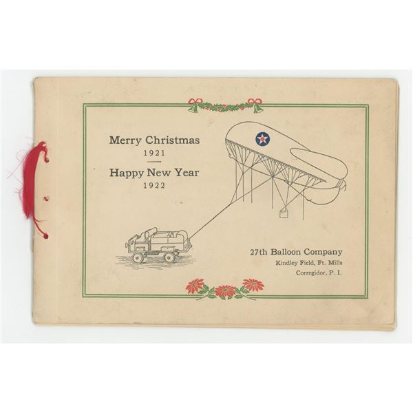 US Army 27th Balloon Company Christmas Card
