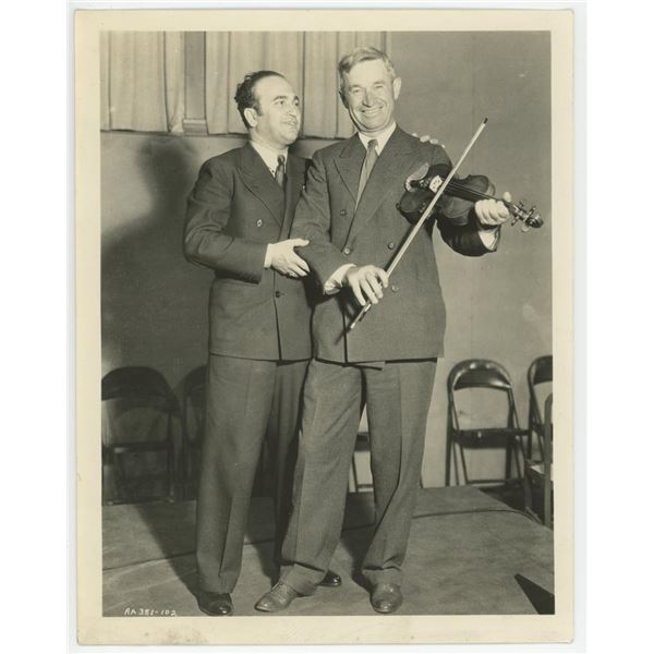 David Rubinoff and Will Rogers Violin Photo