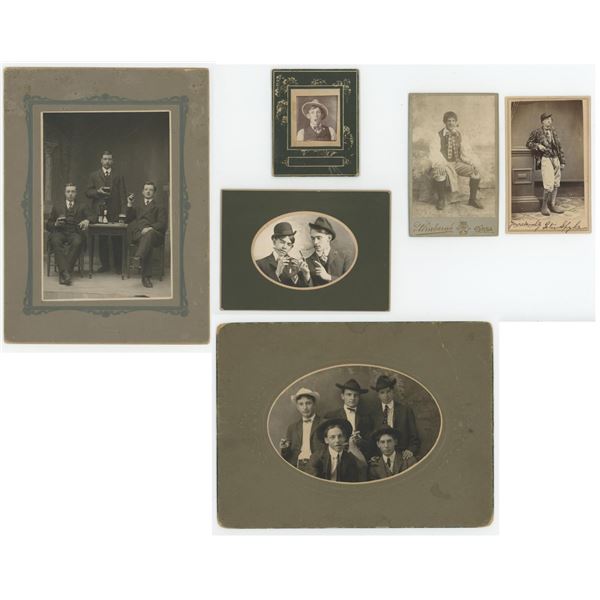 Cabinet Photos of Men Smoking