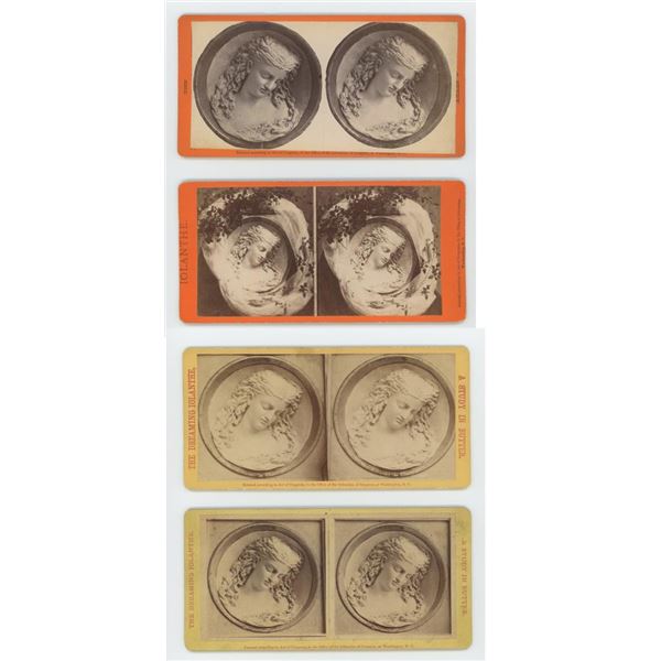 Caroline Brooks Butter Carving Stereoviews