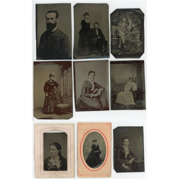 Collection of Antique Tintype Photos