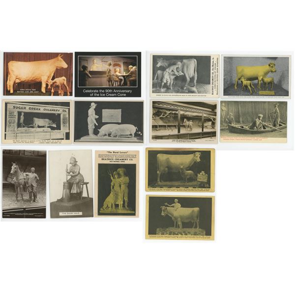 Butter Sculpture Postcards