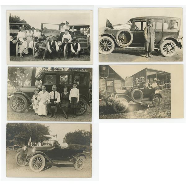 Early Automobile Car RPPC Postcards
