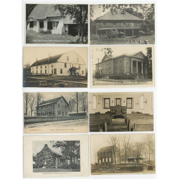 Quaker Friends Meeting House RPPC Postcards