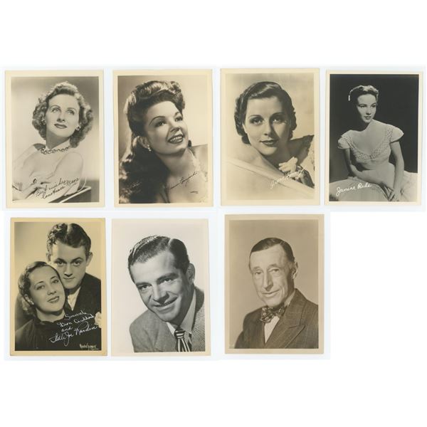 Group of Hollywood Studio Publicity Portraits