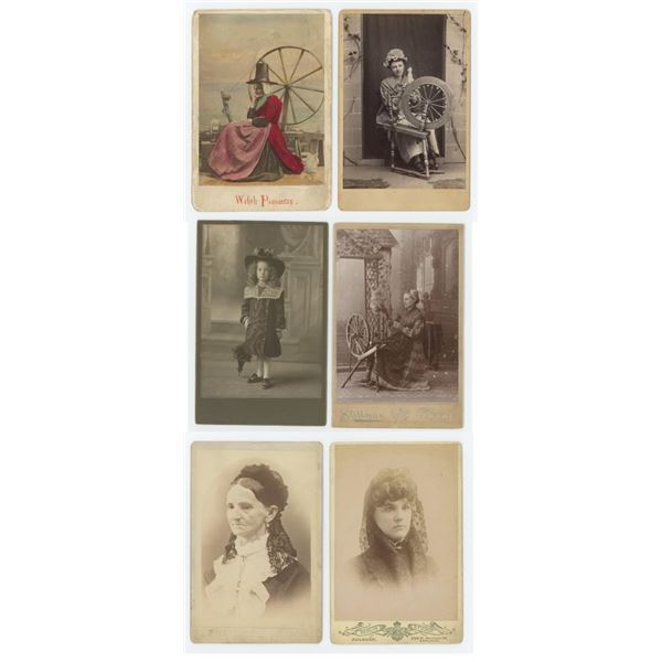 Lace and Spinning Wheels Cabinet Photos