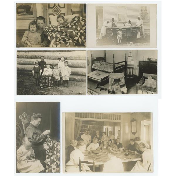 Quilts and Quilters RPPC Postcards