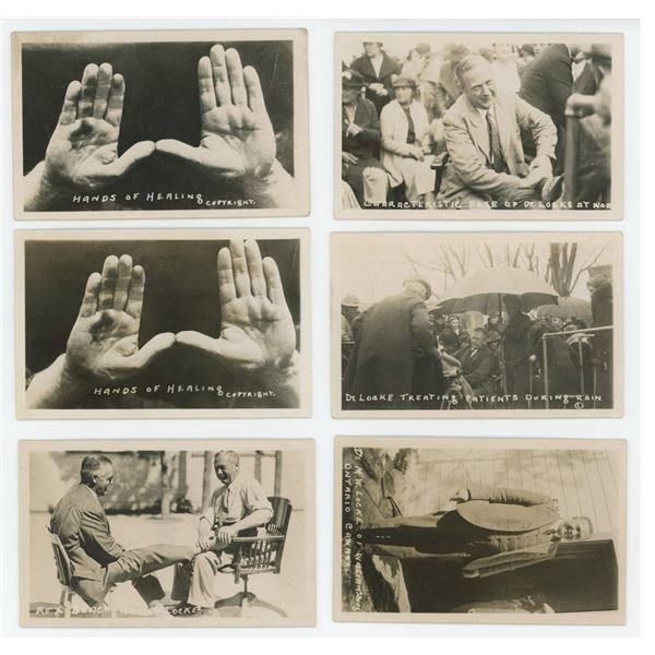 Dr Locke Toe Twister Ontario RPPC Postcards