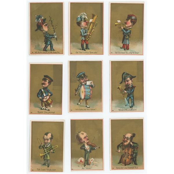 Group of Musical Caricature Trade Cards
