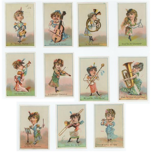 Group of Musical Caricature Trade Cards
