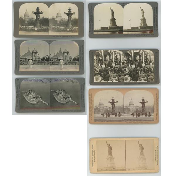 Group of Famous Monument Stereoviews