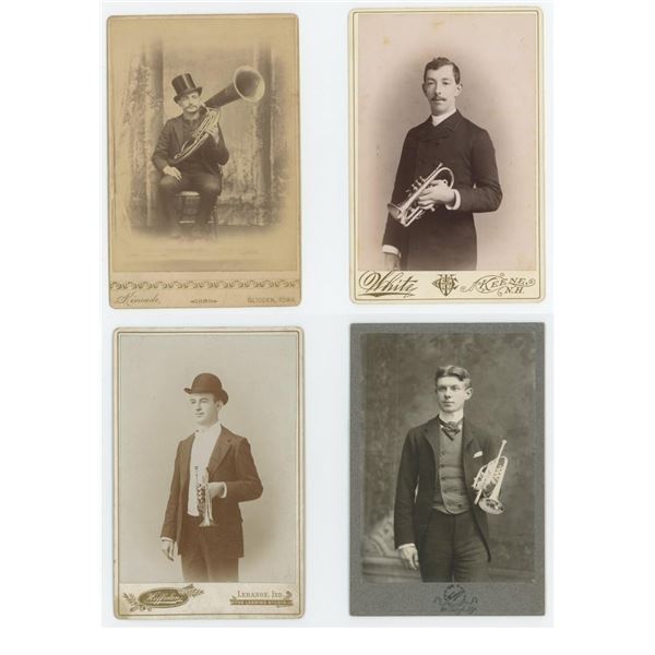 Occupational Musician Cabinet Card Photos