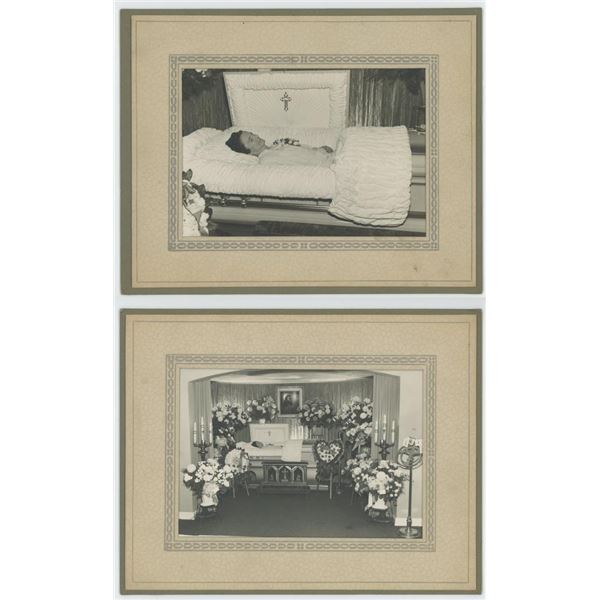 Post Mortem Wake Funeral Cabinet Card Photos