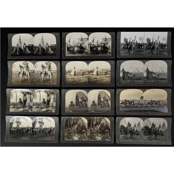 Collection of Native American Indian Stereoviews