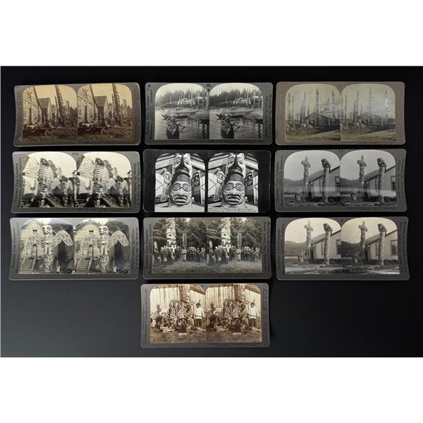 Northwest Coast Indian Totem Pole Stereoviews