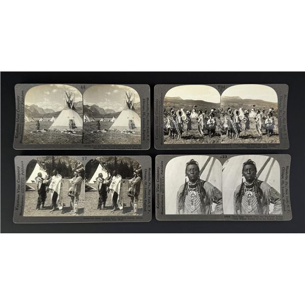 Blackfeet Indian Montana Stereoviews