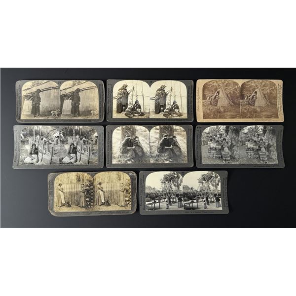 Collection of Native American Indian Stereoviews