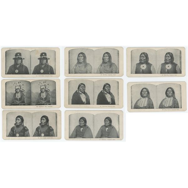 Comanche Tribe Indian Chief Stereoviews