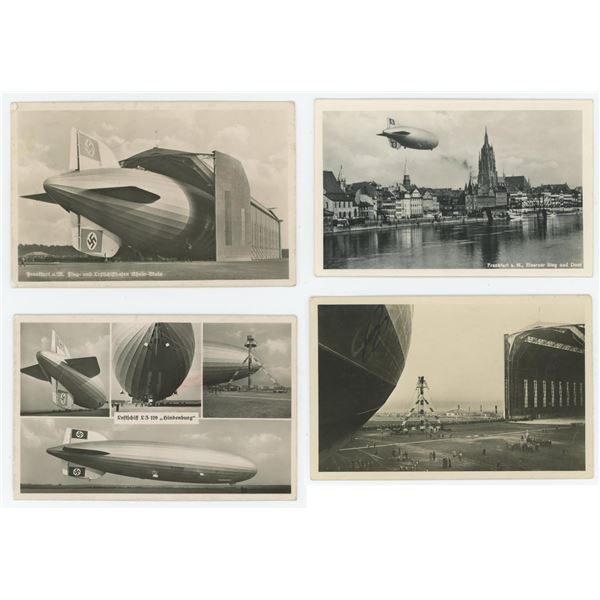 German Airship LZ 129 Hindeburg RPPC Postcards