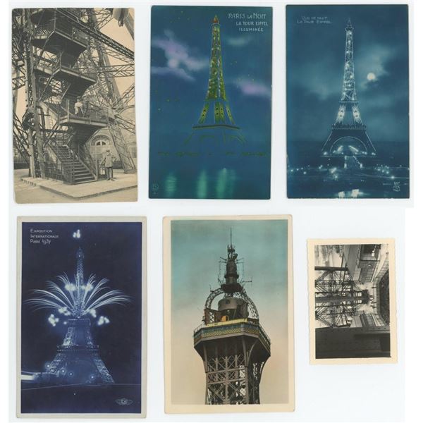 Eiffel Tower RPPC Postcards