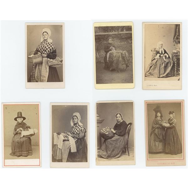 Women Lacemakers CDV Photos