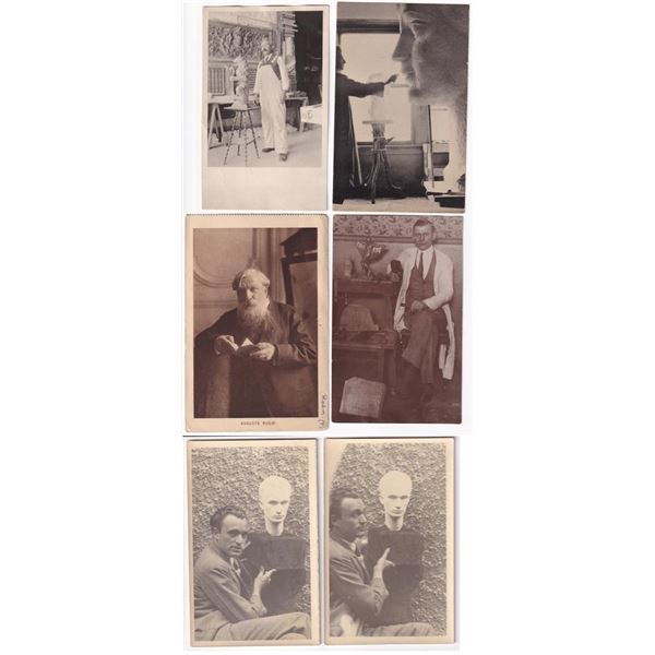 Collection of Sculptor RPPC Postcards