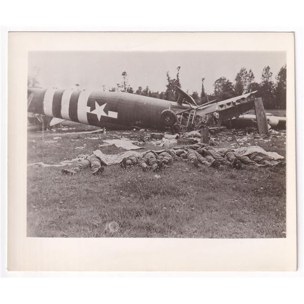 WW2 D Day Crashed Horsa Glider Photo