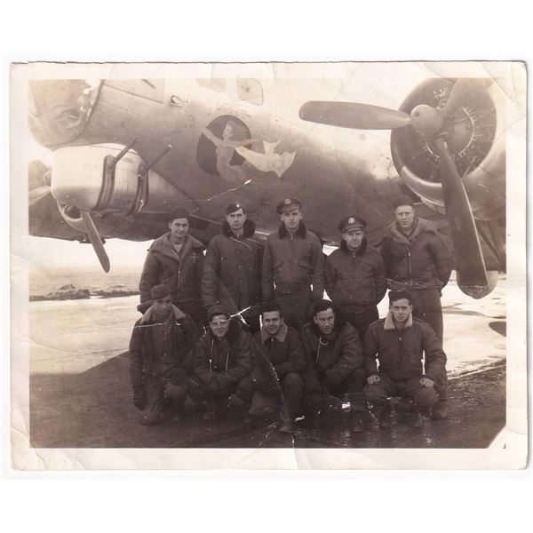 WW2 Boeing B17 Flight Bomber Crew Nose Art Photo