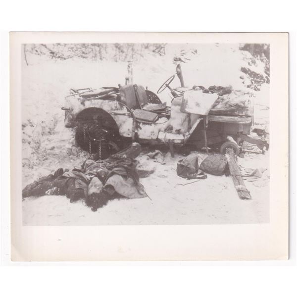 WW2 Operation Greif Dead Soldier Photo