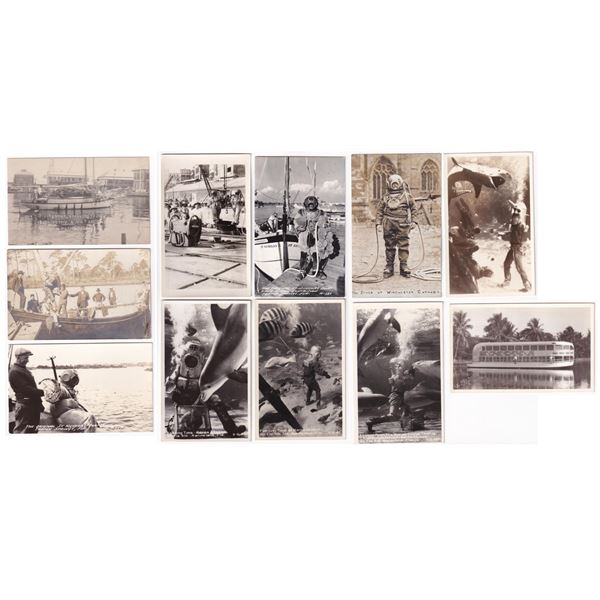Florida Hard Hat Divers RPPC Postcards