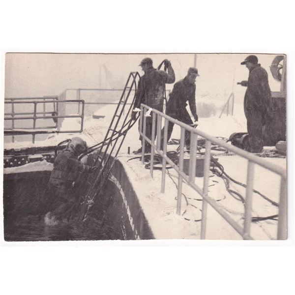 Hard Hat Diver in the Snow Photo