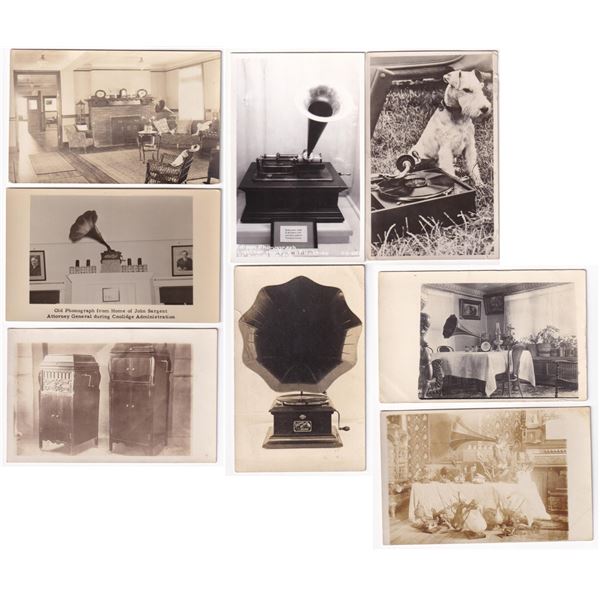 Edison Phonograph RPPC Postcards