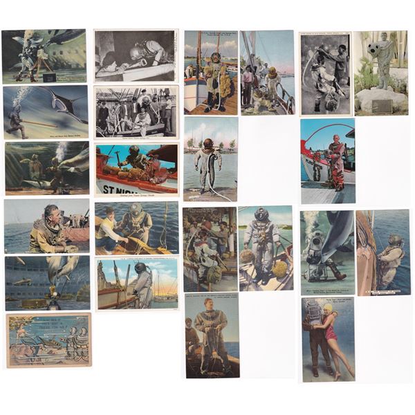 Collection of Florida Hard Hat Divers Postcards