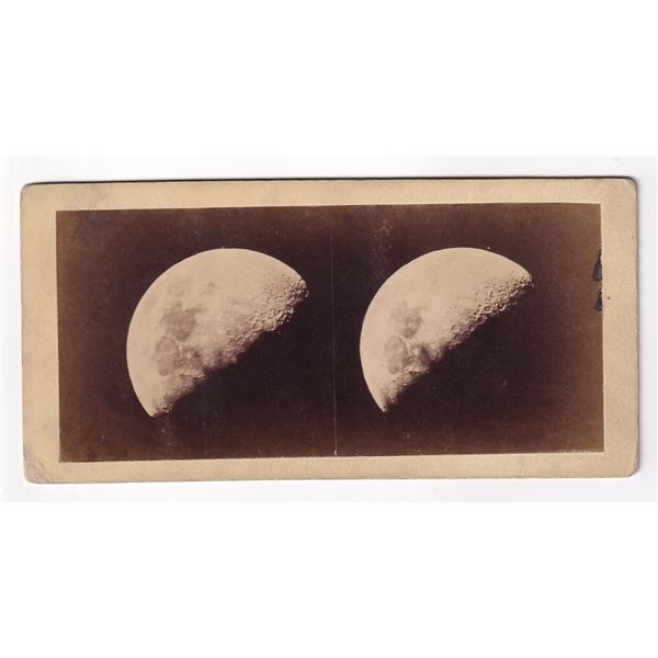 Rutherford Telescope Moon Stereoview